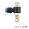 AIRCRAFT Flow Control Swiv. Elbow Pu 4mm X 1/8' M